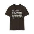 thumbnail image 1 of Dear Algebra, Gildan Unisex Softstyle T-Shirt, Math Graphic Tee, S-3XL, 1 of 3