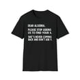 thumbnail image 1 of Dear Algebra, Gildan Unisex Softstyle T-Shirt, Math Graphic Tee, S-3XL, 1 of 3