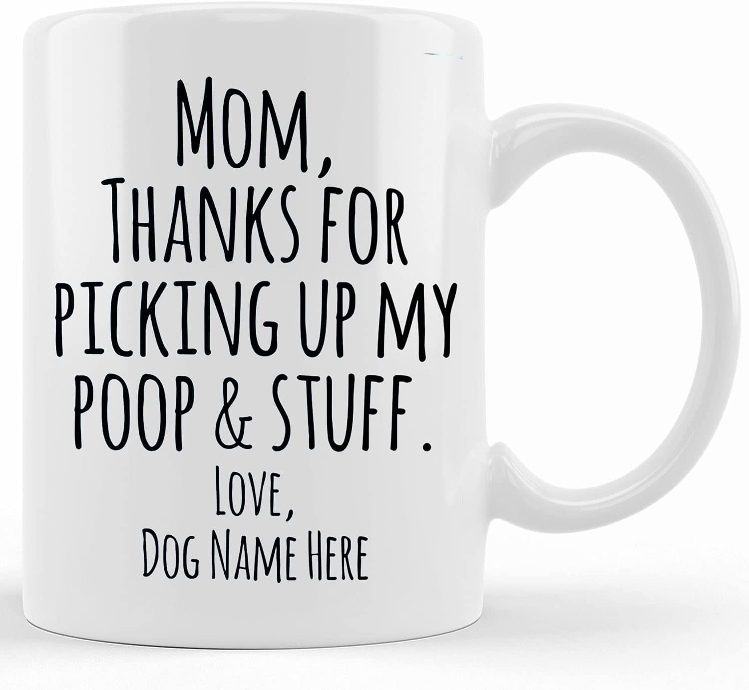 Funny Personalized Dog Mom Gifts For Mothers Day Dear Mom Thanks Gift