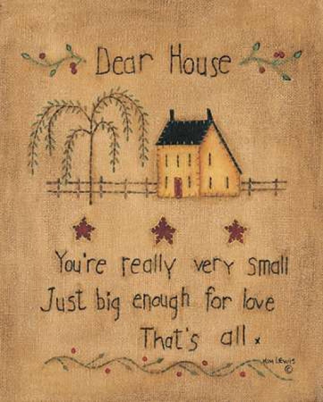 Dear House Canvas Art - Kim Lewis (24 x 30)