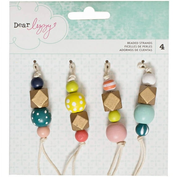 Dear Lizzy Beaded Strands 4/Pkg-