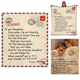 thumbnail image 1 of Dear Mom Flannel Throw Blanket Soft Warm Cozy Blanket for Bed Couch Sofa, Perfect Sentimental Gift for Mother’s Day Birthday Valentine’s Day Anniversary 59x86.6 Inch (1Pcs), 1 of 9