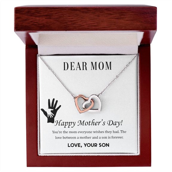 Dear Mom Inspirational Jewelry Gift with Message Card Christmas Gift Box Luxury Box