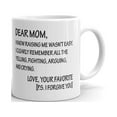 thumbnail image 1 of Dear Mom, Rasing Me Mothers Day Coffee Tea Ceramic Mug Office Work Cup Gift11 oz, 1 of 3