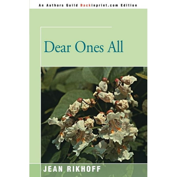 Dear Ones All, (Paperback)