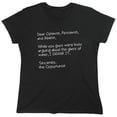 thumbnail image 1 of Dear Optimist Pessimist And Realist, While You Guys Were Busy Arguing Sarcastic Humor Novelty Funny Women's Casual Tees, 1 of 3