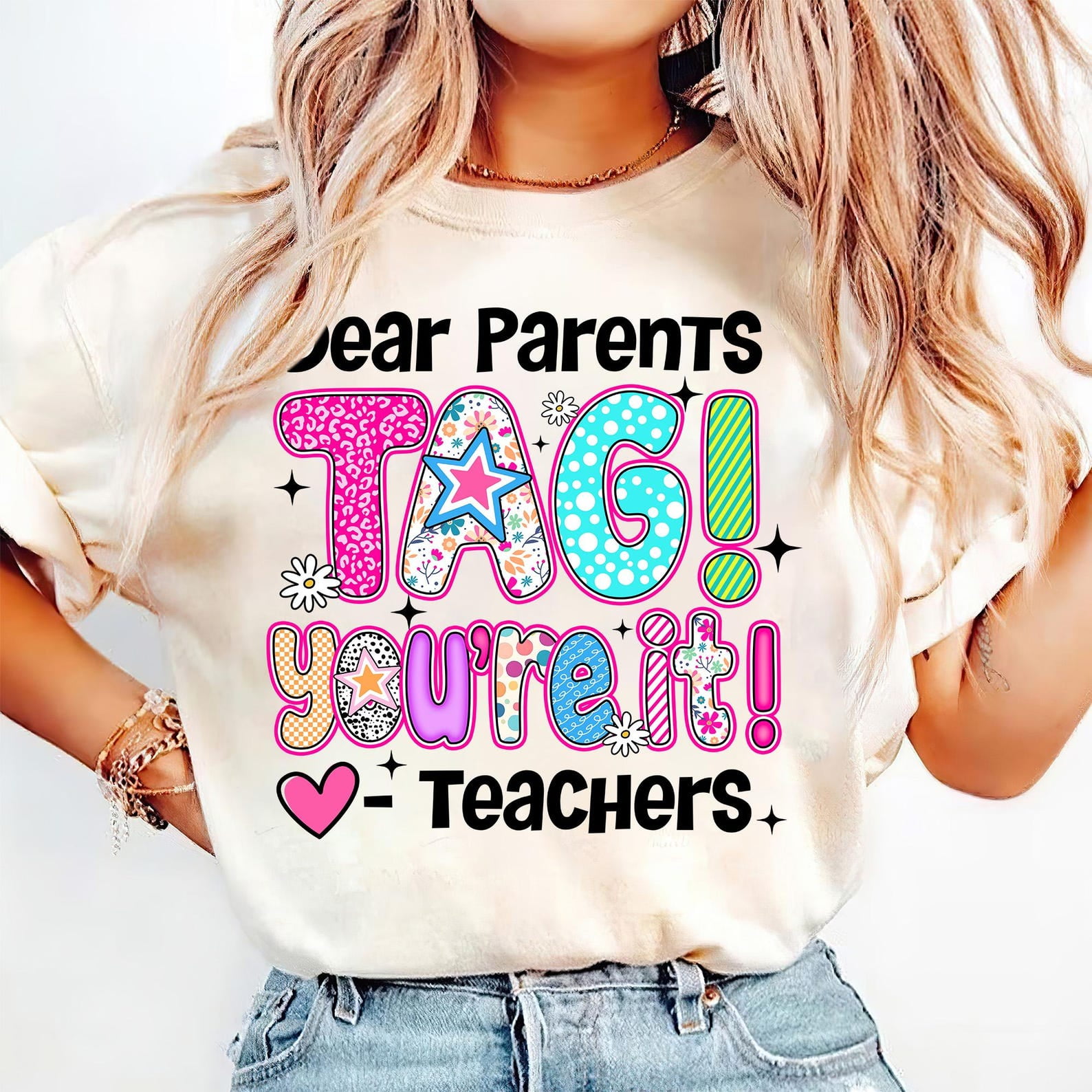 Dear Parents You're It Shirt, Funny Teacher Shirt, Summer Vacation Tee ...