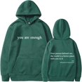 thumbnail image 1 of Dear Person Behind Me Hoodie You are Enough Hoodie Sweatshirt Mental Health Shirt Inspirational Pullover Top, 1 of 4