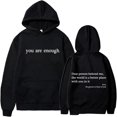 thumbnail image 1 of Dear Person Behind Me Hoodie You are Enough Hoodie Sweatshirt Mental Health Shirt Inspirational Pullover Top, 1 of 4