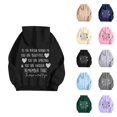 thumbnail image 1 of Dear Person Behind Me Hoodies for Women 2026 Long Sleeve Casual You Are Enough Graphic Sweatshirt with Pockets Pullover Top, 1 of 5