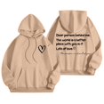 thumbnail image 1 of Dear Person Behind Me Jesus Hoodies for Women Fall Winter Long Sleeve Christian Hooded Sweatshirt with Pockets Pullover Tops, 1 of 7