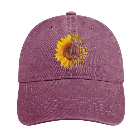 Dear Person Behind Me Wine Red Hat Adjustable Funny Fashion Unisex Baseball Cap For Men Women