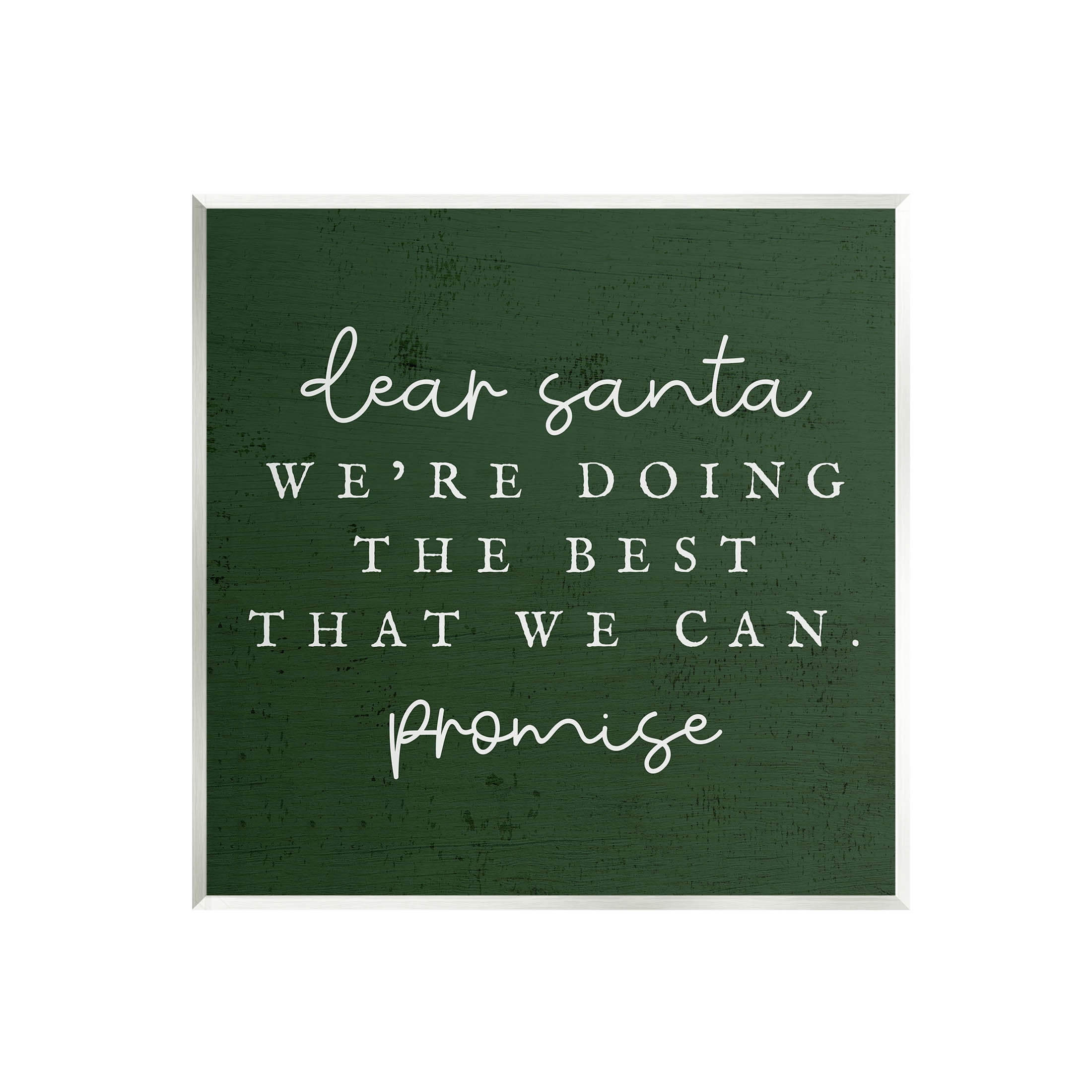 Dear Santa Best We Can Phrase Holiday Graphic Art Unframed Art Print Wall Art