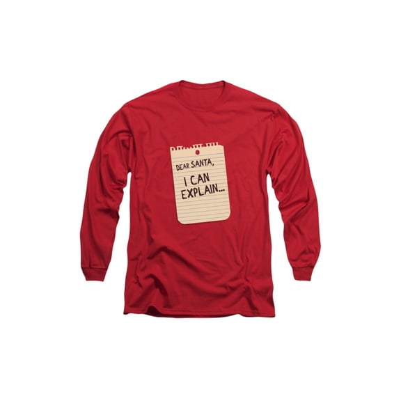 Dear Santa I Can Explain Funny Note Adult Long-Sleeve T-Shirt
