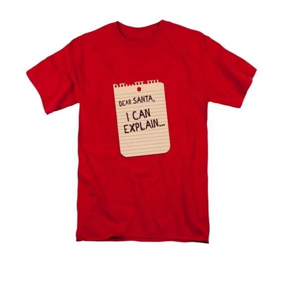 Dear Santa I Can Explain Funny Note Adult T-Shirt Tee