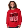 thumbnail image 1 of Dear Santa It Was My Brothers Fault Unisex Plus Fleece Graphic Sweatshirt Brisco Brands 2X, 1 of 4