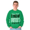 thumbnail image 1 of Dear Santa It Was My Brothers Fault Unisex Plus Fleece Graphic Sweatshirt Brisco Brands 3X, 1 of 5