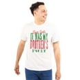 thumbnail image 1 of Dear Santa It Was My Brothers Fault Plus Size Crewneck Graphic Tee Shirt Brisco Brands 3X, 1 of 5