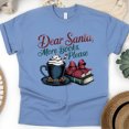 thumbnail image 1 of Dear Santa More Books Please Shirt | Cozy Book Lover Christmas Tee, CarolinaBlue, Size S, 1 of 6