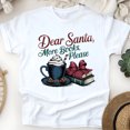 thumbnail image 1 of Dear Santa More Books Please Shirt | Cozy Book Lover Christmas Tee, White, Size S, 1 of 6