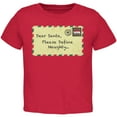 thumbnail image 1 of Dear Santa Please Define Naughty Red Toddler T-Shirt - 3T, 1 of 1