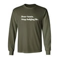 thumbnail image 1 of Dear Santa, Stop Judging Me. Adult Long Sleeve T-shirt, 1 of 3