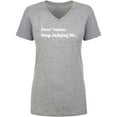 thumbnail image 1 of Dear Santa, Stop Judging Me. Womens V-Neck T-Shirt, 1 of 3