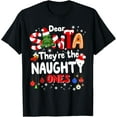 thumbnail image 1 of Dear Santa They are The Naughty Ones Funny Christmas Gifts T-Shirt, 1 of 4
