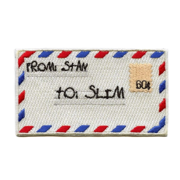 Dear Slim Fan Mail Patch Stan Detroit Rapper Embroidered Iron On