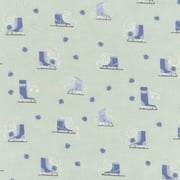 Dear Stella Glacier Ice Skates 100% Cotton Fabric sold by the yard
