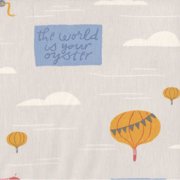 Dear Stella Journey On White Adventure 100% Cotton Fabric sold by the yard