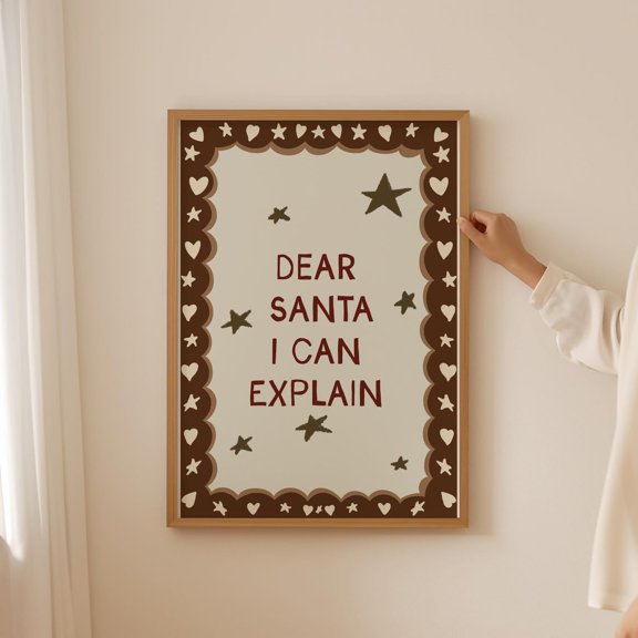 Dear Winter Character I Can Explain Brown Poster