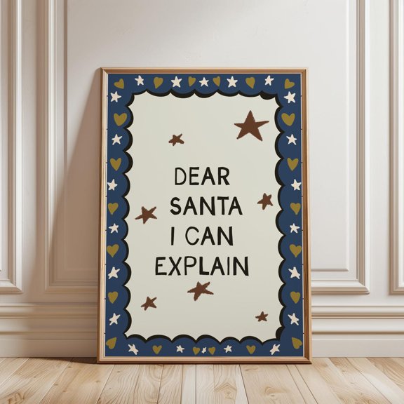 Dear Winter Character I Can Explain Design 3 Poster