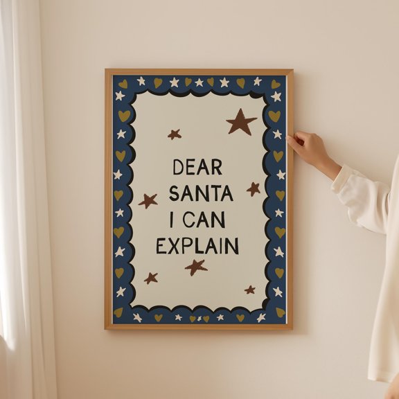 Dear Winter Character I Can Explain Design Poster