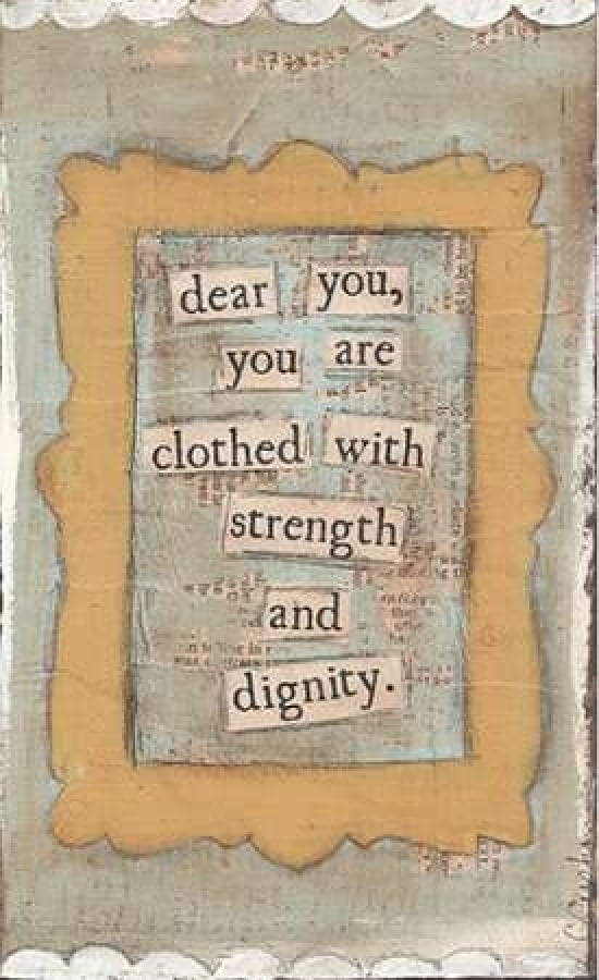 Dear You Dignity Canvas Art - Cassandra Cushman (24 x 36)