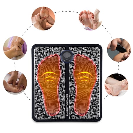 DearBeauty Foot Massager Mat,USB Rechargeable Foot Massage Machine with 9 Modes and LCD Screen Can Improves Circulation, Relax Stiffness Muscles, Relieve Feet and Legs Pain