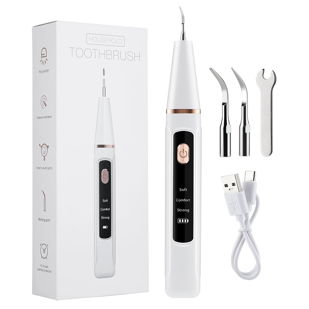 Ultrasonic Scaler Plaque Removal,Plaque Remover for Teeth with LED Display,Dental Calculus Remover Teeth Cleaning Kit with 3 Adjustable Modes Protect Gums
