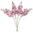 thumbnail image 1 of DearHouse 16 Pack Christmas Glitter Berries Stems, 7.8Inch Artificial Christmas Picks for Christmas Tree Ornaments, DIY Xmas Wreath, Crafts, Holiday and Home Decor (Pink), 1 of 8