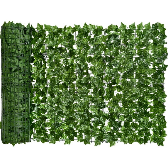 DearHouse Artificial Ivy Privacy Fence Wall Screen, 59x236.2inch Artificial Hedges Fence and Faux Ivy Vine Leaf Decoration for Outdoor Garden Decor
