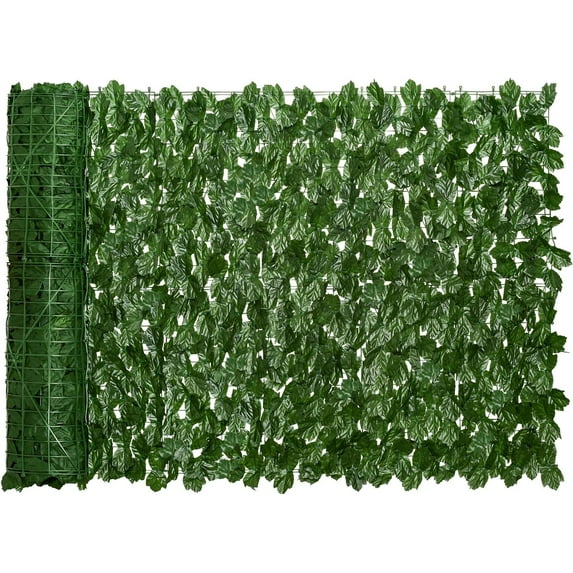 DearHouse Artificial Ivy Privacy Fence Wall Screen, 59x236.2inch Artificial Hedges Fence and Faux Ivy Vine Leaf Decoration for Outdoor Garden Decor