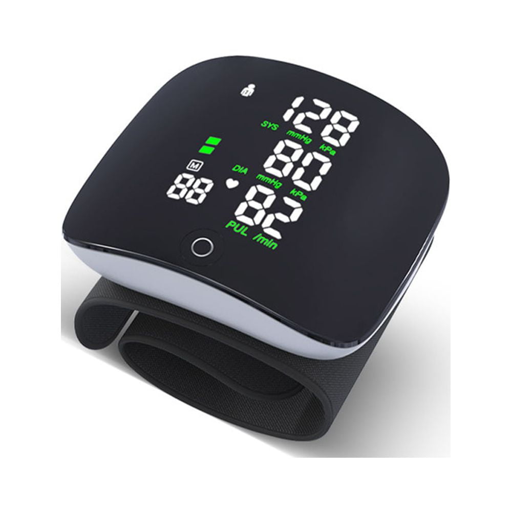 New Wrist Blood Pressure Monitor with Speaker, Blood Pressure Machine Has a  Large LCD Display Touch Screen, Digital Automatic Blood Pressure Cuff Wrist  Rechargeable, and Easy One-Touch Operation 