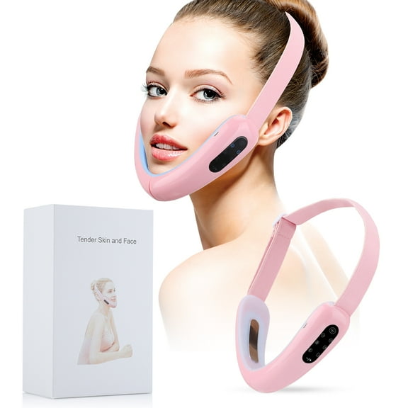 Dearbeauty Electric V- Face Shaping Lift Device,Double Chin Reducer Machine Pink