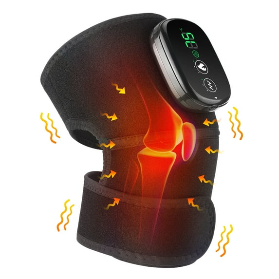 Dearbeauty Knee Massager,Heated Knee Massager with Vibration for Arthritis and Pain Relief Rechargeable Suitable Knee, Shoulder and Elbows