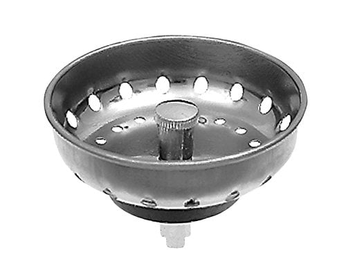 Small Round Brass and Stainless Steel Kitchen Sink Strainer