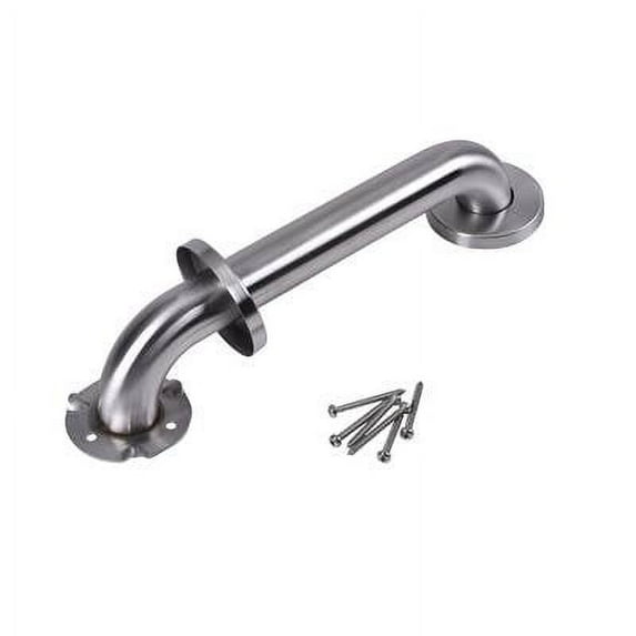 Dearborn DB8912 1-1/2" x 12" Stainless Steel Grab Bar W/ Concealed Flange: Satin Finish