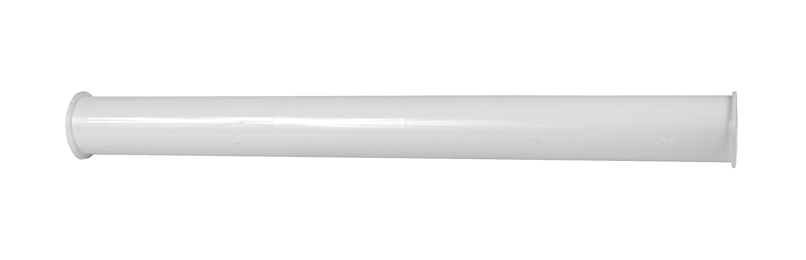 Oatey 1-1/2 in. x 16 in. Double Flanged Strainer Tailpiece for Tubular Drain Systems in White - P9803E