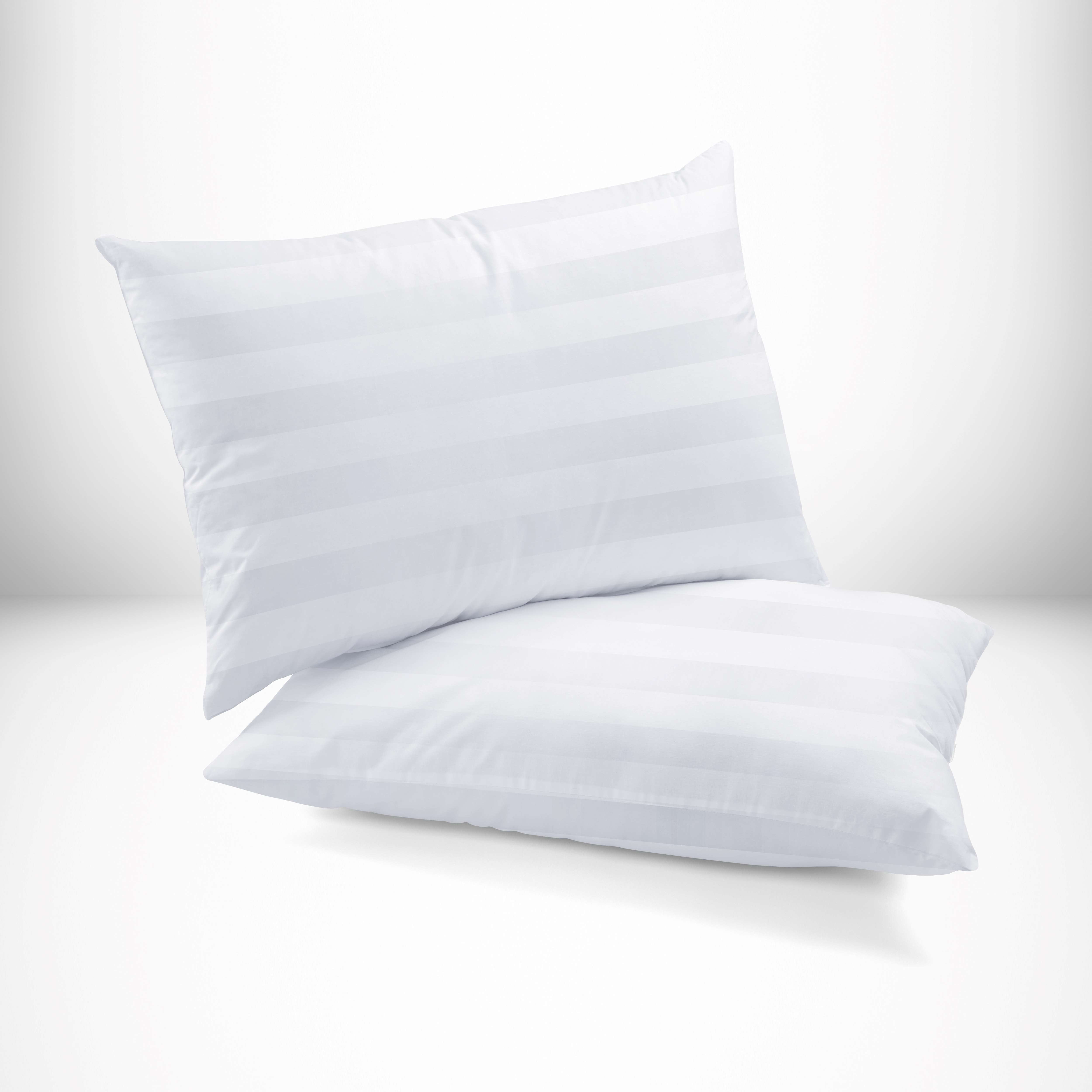 Dearfoams Antimicrobial Bed Pillow 2PK Standard, White
