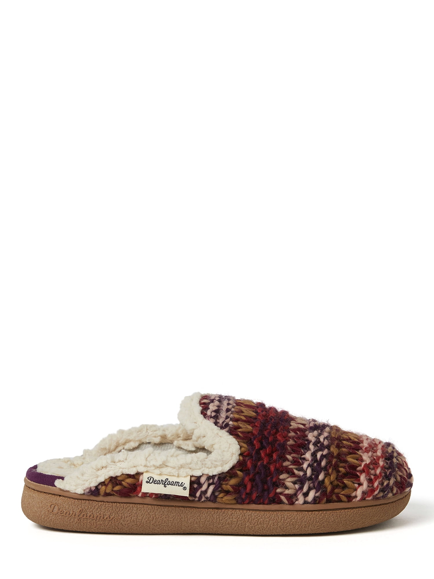 Chunky knit memory foam slippers sale
