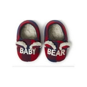Dearfoams Cozy Comfort Baby Bear Plaid Closed Back Slippers