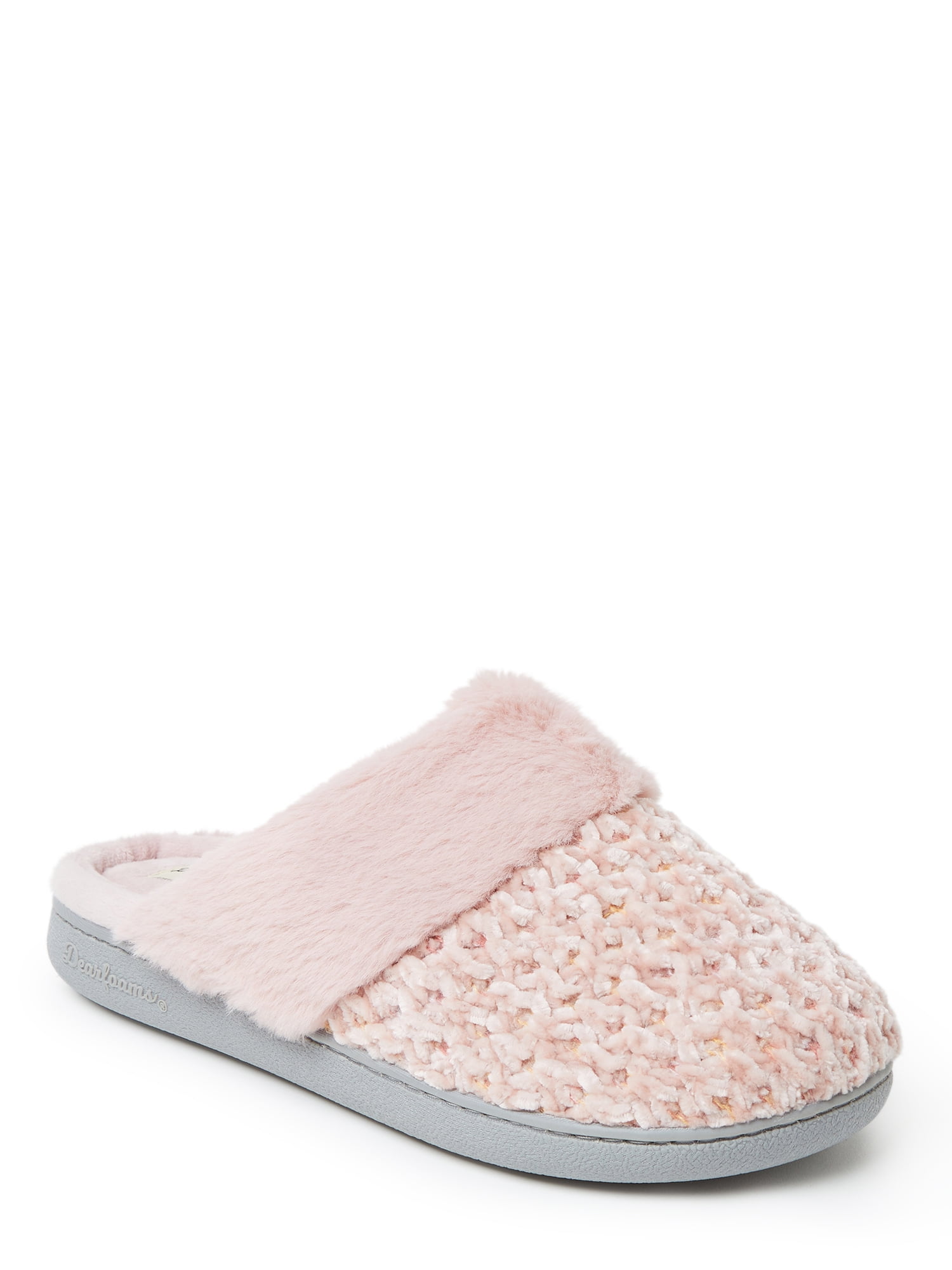 Women's dearfoams chenille scuff slippers new arrivals